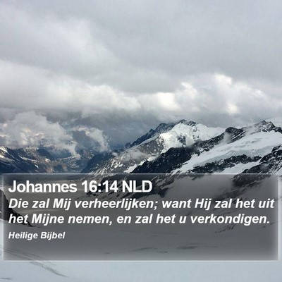 Johannes 16:14 NLD Bible Verse Image