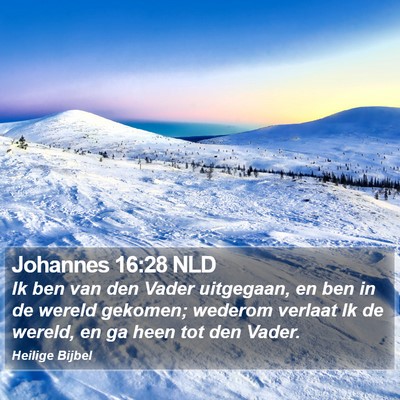 Johannes 16:28 NLD Bible Verse Image