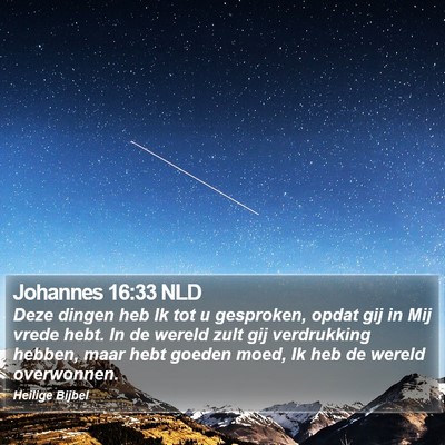 Johannes 16:33 NLD Bible Verse Image