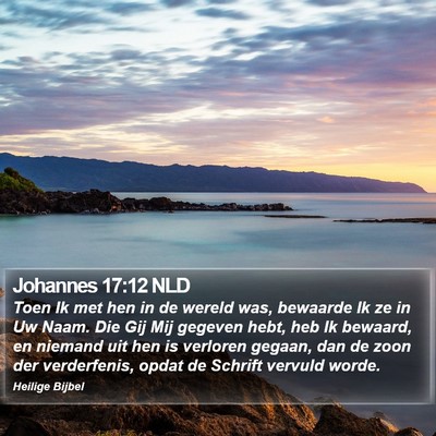 Johannes 17:12 NLD Bible Verse Image