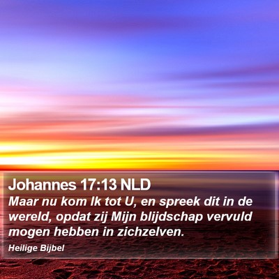 Johannes 17:13 NLD Bible Verse Image