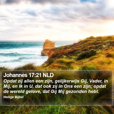 Johannes 17:21 NLD Bible Verse Image