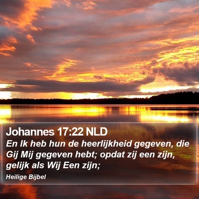 Johannes 17:22 NLD Bible Verse Image