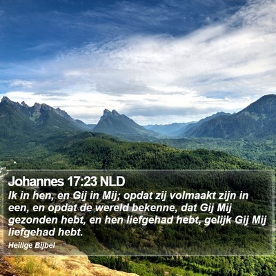 Johannes 17:23 NLD Bible Verse Image