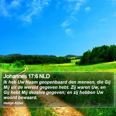 Johannes 17:6 NLD Bible Verse Image