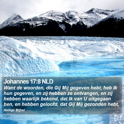 Johannes 17:8 NLD Bible Verse Image