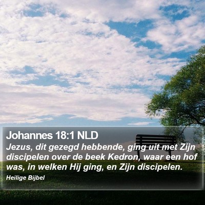 Johannes 18:1 NLD Bible Verse Image