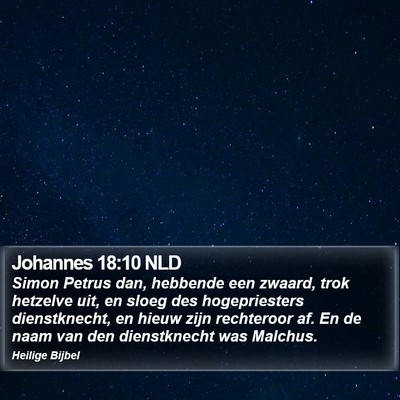 Johannes 18:10 NLD Bible Verse Image