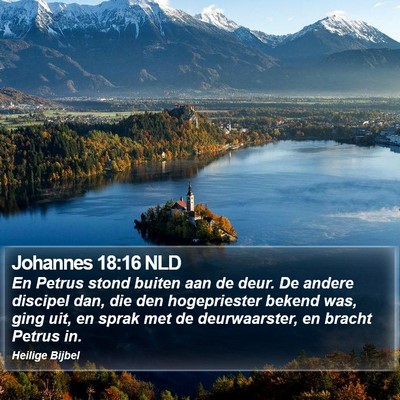 Johannes 18:16 NLD Bible Verse Image