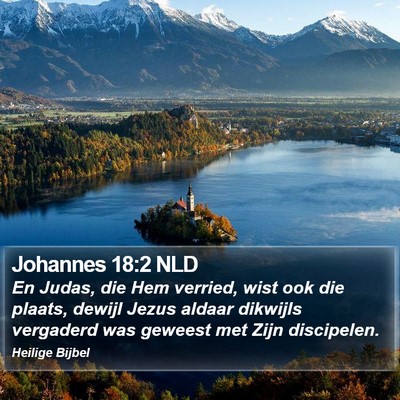Johannes 18:2 NLD Bible Verse Image