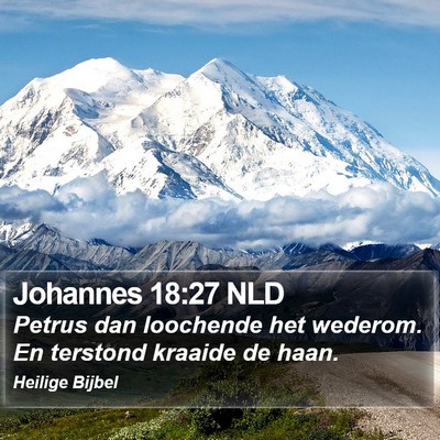 Johannes 18:27 NLD Bible Verse Image