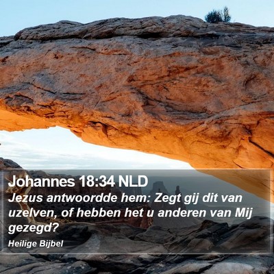 Johannes 18:34 NLD Bible Verse Image