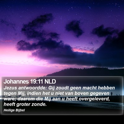 Johannes 19:11 NLD Bible Verse Image