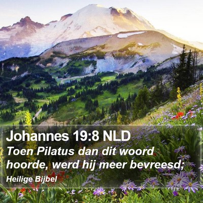 Johannes 19:8 NLD Bible Verse Image