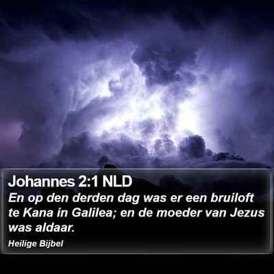 Johannes 2:1 NLD Bible Verse Image