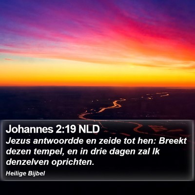 Johannes 2:19 NLD Bible Verse Image