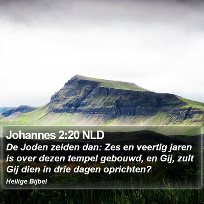 Johannes 2:20 NLD Bible Verse Image