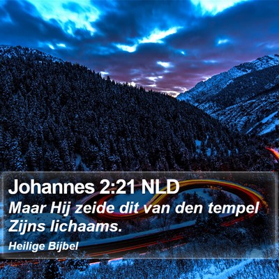 Johannes 2:21 NLD Bible Verse Image