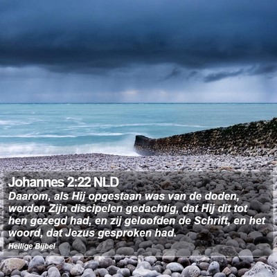 Johannes 2:22 NLD Bible Verse Image