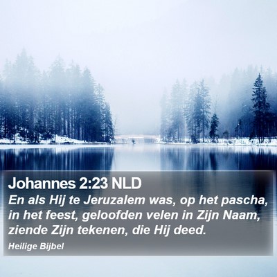 Johannes 2:23 NLD Bible Verse Image