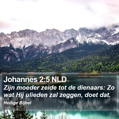 Johannes 2:5 NLD Bible Verse Image