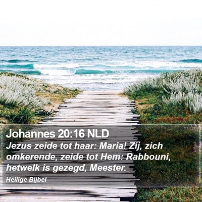 Johannes 20:16 NLD Bible Verse Image