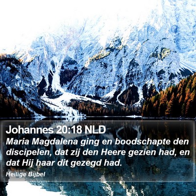 Johannes 20:18 NLD Bible Verse Image