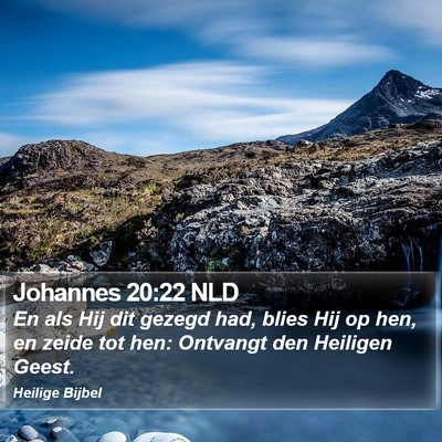 Johannes 20:22 NLD Bible Verse Image
