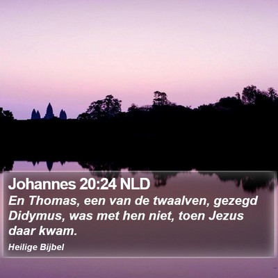 Johannes 20:24 NLD Bible Verse Image