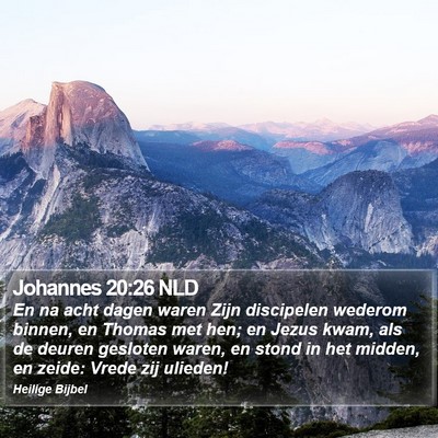 Johannes 20:26 NLD Bible Verse Image