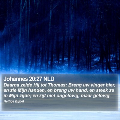 Johannes 20:27 NLD Bible Verse Image