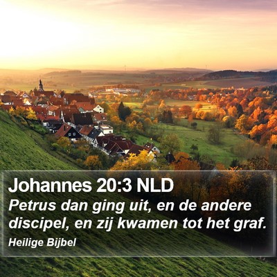 Johannes 20:3 NLD Bible Verse Image