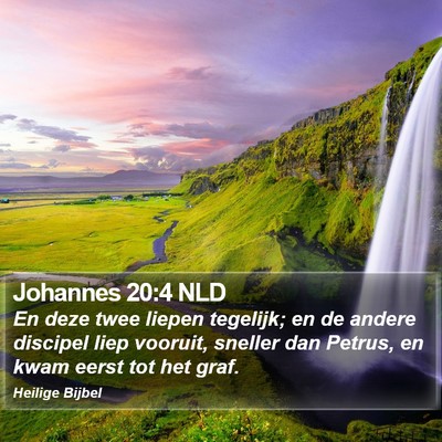 Johannes 20:4 NLD Bible Verse Image