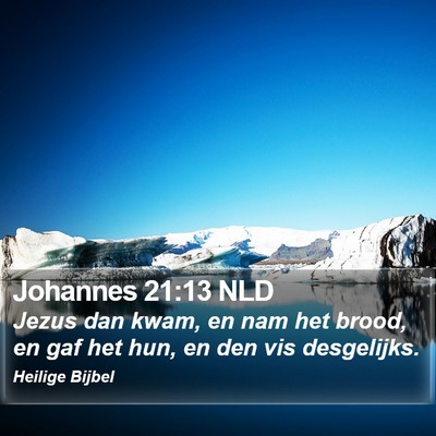 Johannes 21:13 NLD Bible Verse Image