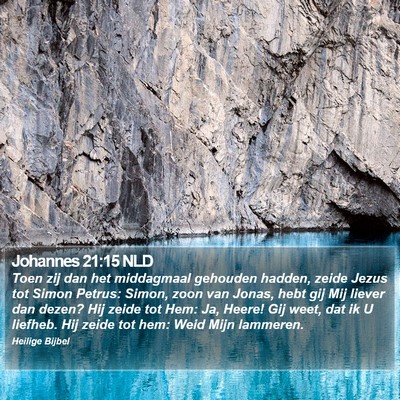 Johannes 21:15 NLD Bible Verse Image