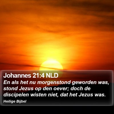 Johannes 21:4 NLD Bible Verse Image