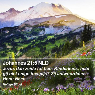 Johannes 21:5 NLD Bible Verse Image