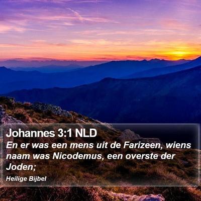 Johannes 3:1 NLD Bible Verse Image