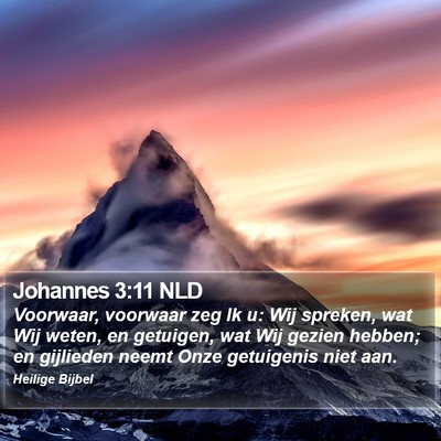 Johannes 3:11 NLD Bible Verse Image