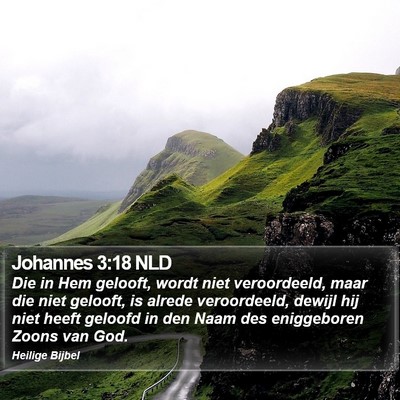 Johannes 3:18 NLD Bible Verse Image