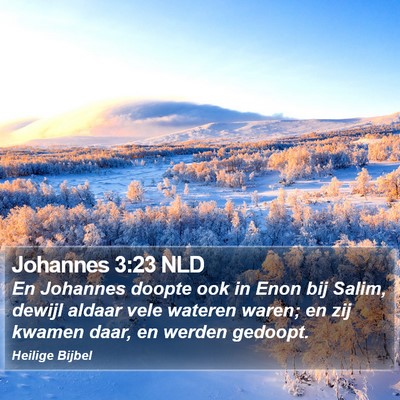 Johannes 3:23 NLD Bible Verse Image