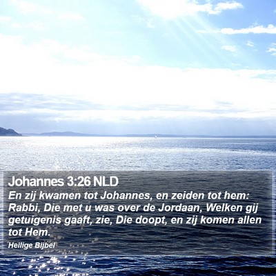 Johannes 3:26 NLD Bible Verse Image