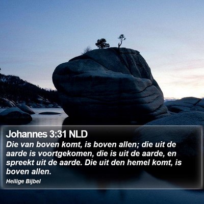 Johannes 3:31 NLD Bible Verse Image