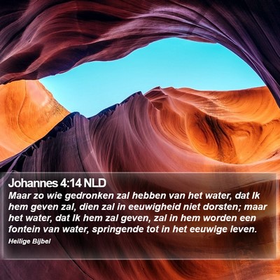 Johannes 4:14 NLD Bible Verse Image