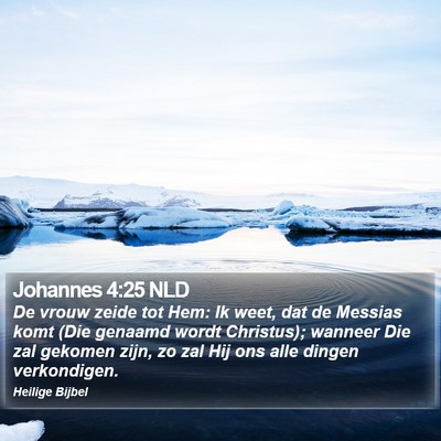 Johannes 4:25 NLD Bible Verse Image