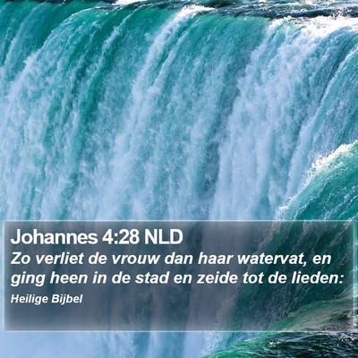 Johannes 4:28 NLD Bible Verse Image