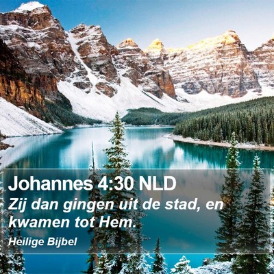 Johannes 4:30 NLD Bible Verse Image