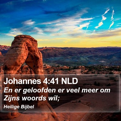 Johannes 4:41 NLD Bible Verse Image