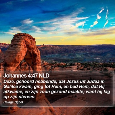 Johannes 4:47 NLD Bible Verse Image