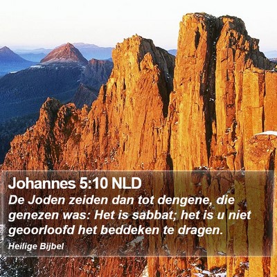 Johannes 5:10 NLD Bible Verse Image